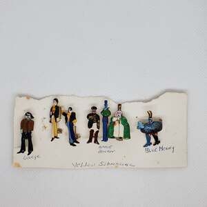 Beatles Yellow Submarine Enameled Pin Set